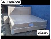 Sommier 180x200cm 90kg por lado beige