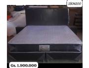 Sommier del Sur 90kg por lado 180x200cm negro y blanco