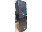 Parlantes pasivos BHM 15" 650w RMS como nuevos caja de madera, Gama Profesional