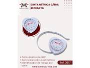 Cinta metrica retractil con BMI