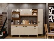 KIT DE COCINA SEVILHA + ALACENA 6170.21 INDÉKES CASTAÑO|OFF WHITE