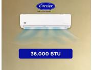 AIRES SPLIT CARRIER 36000 BTU INVERTER !! NUEVOS CON GARANTIA ESCRITA ! HACEMOS DELIVERY