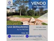 📍VENDO TERRENO EN SAN BERNARDINO - ALTA PIETRA !!!..