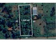 EN VENTA 1.440 m2 DE TERRENO EN CAACUPÉ