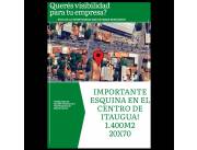 20 metros de Frente X 70 metros de fondo. 1.400 metros cuadrados en Esquina. VENDO/RECIBO