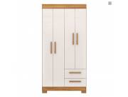 ROPERO ABBA 4 PUERTAS 2 CAJONES NT6010 FREIJO TREND | OFF WHITE