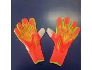 Guante Arquero Adulto Pro Latex Ondas naranja amarillo