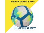 Pelota Futbol Campo y Piky Azul Amarillo