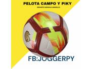 Pelota Futbol Campo Granate Naranja Amarillo