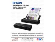 Escáner Portátil Dúplex Epson WorkForce ES-200. Adquirilo en cuotas!