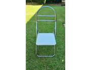 SILLAS DE METAL PLEGABLES CON O SIN FORRO Y MANTELES EN OFERTA