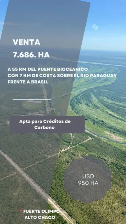 VENDO ESTANCIA DE 7686 HECTAREAS EN FUERTE OLIMPO — foto 3