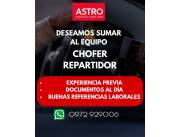 Chofer Repartidor