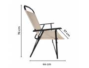SILLA PLEGABLE 44 x 57 x 76 cm