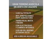 CAAZAPÁ, AGRÍCOLA 100% 3.462 HAS, SOJERA FULL, TIERRA, ROJA, MIXTA, NEGRA, 4.000 USD/HA