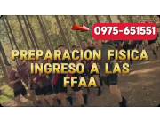 Entrenamiento Físico Para ingreso a filas militares, Policía Nacional, Bomberos.