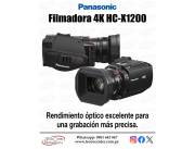 Filmadora Panasonic HC-X1200 4K. Adquirila en cuotas!