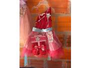 VESTIDO BAILARINA CON ZAPATILLAS 2 A 5 AÑOS 50% OFF