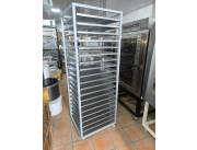 CARRITO ABIERTO PANADERO CON 20 BANDEJAS CINCALUM 58X70