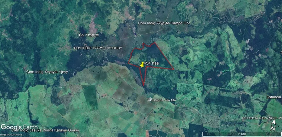 PEDRO JUAN CABALLERO - ZONA RIO YPANE MI - 50 Km DE PJC - 454 HECTAREAS — foto 3