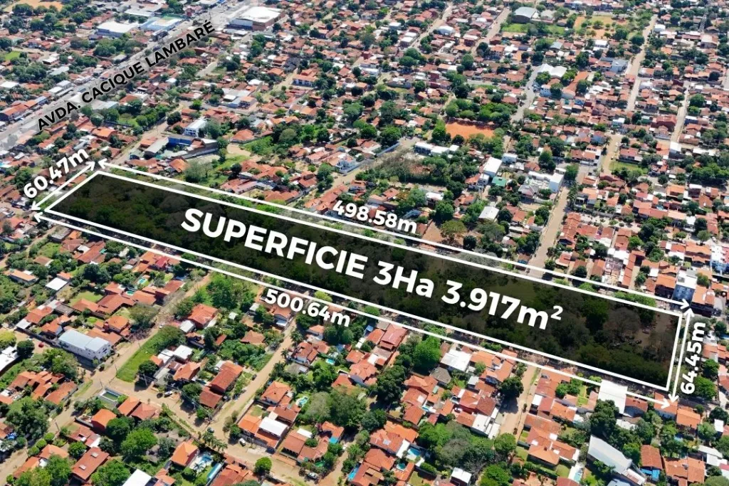 TERRENO DE 3 HAS A 1 CUADRA DE CACIQUE LAMBARÉ — foto 2