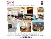 VENDO DUPLEX EN FERNANDO ZONA NORTE - 140.000 - USD 3 DORMITORIOS UNO EN SUITE - PATIO