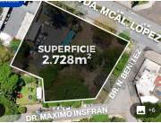 VENDO TERRENO AMPLIO ESQUINA 2.872 M2 S/AVDA.MCAL.LOPEZ-VILLA AURELIA A 200 MTRS MUNI ASUN