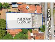 En venta terreno sobre la Avda. Mcal. Lopez