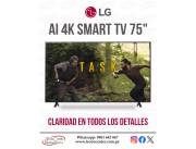 Smart TV LG AI ThinQ 4K 75”. Adquirilo en cuotas!