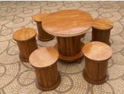 Juego de mesa con 6 sillas para patio