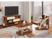 APROVECHA ESTA ELEGANTE OFERTA!!! MESA DE CENTRO MUNDI OVALADA ARTELY CEDRO OFF/WHITE