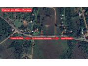 VENDO - TERRENO EN ALTOS SOBRE ASFALTO - ZONA PORARU