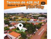 EN VENTA TERRENO EAN BARRIO SAN FRANCISCO CAMBYRETA