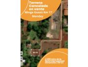 Vendo Terreno Cancelado KM 17 MINGA GUAZU
