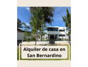 EN ALQUILER CASA EN BARRIO CERRADO EN SAN BERNARDINO Casa Amoblada en Barrio Cerrado – San