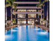 AVDA. STA. TERESA: ELEGANTE DEPTO. AMOBLADO, 3 DORMIT, AMENITIES, SEGURIDAD, PISCINA.