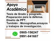 ASESORAMIENTO Y REDACCION DE TESIS DE GRADO Y POSGRADO