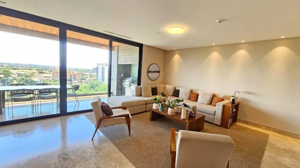 VENDO DEPARTAMENTO AMOBLADO 3 DORMITORIOS ALZARA PLAZA ZONA EJE CORPORATIVO — foto 2