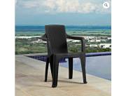 SILLA JARDIN NATER C/ BRAZO (NEGRO) PLASTICO