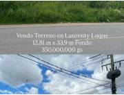 VENDO TERRENO DE 379M2 EN LAURELTY LUQUE.