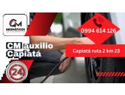 Auxilio Gomeria Capiata 24hs. Gomeria a domicilio 24/7