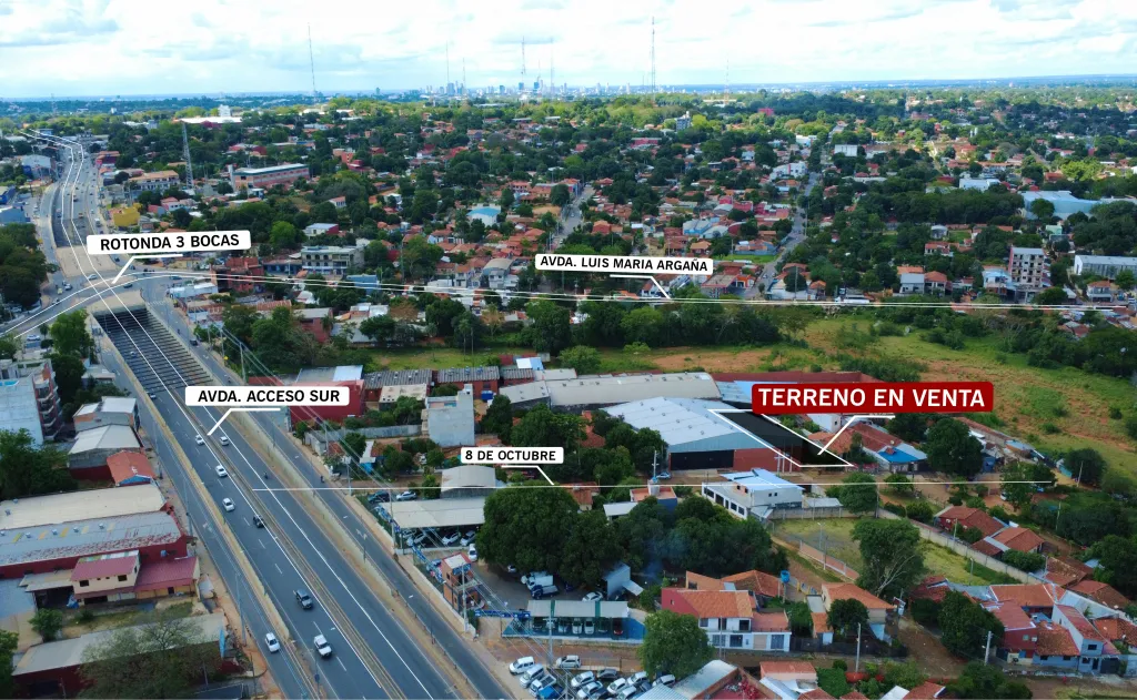 TERRENO EN VENTA SAN LORENZO - A PASOS DE TRES BOCAS — foto 2