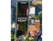 VENDO TERRENO 482 M2 BO.SALVADOR DEL MUNDO A 100 MTRS DE AVDA.AVIADORES DEL CHACO