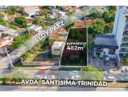 VENDO TERRENO SOBRE AVENIDA SANTISIMA TRINIDAD
