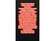 CIUDAD DE SAN ANTONIO VENDO PROPIEDAD CON 2 CASA TIPO CHALETS S/ AVENIDA PASO MEDIM