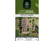 EN VENTA 8 LOTES A 15 MINUTOS DEL HOSPITAL DEL SUR