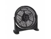 VENTILADOR DE PISO FTX RAFAGA KYT50-7 3 VELOCIDADES/90W/220V/NEGRO/PLASTICO