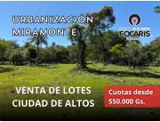 Altos Lotes a Cuotas
