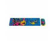 TECLADO + MOUSE INALAMBRICO XTECH XTK-D312ST STITCH EDITION NUM/ESP/AZUL