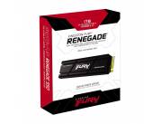 SSD KINGSTON 1 TB FURY RENEGADE SFYRSK/1000G M.2 NVME PCIE4 CON DISIPADOR TERMICO